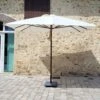 Parasol Droit 3x3 M écru Pegasia -Le Coin Detente Boutique 029dc3526d4990ba