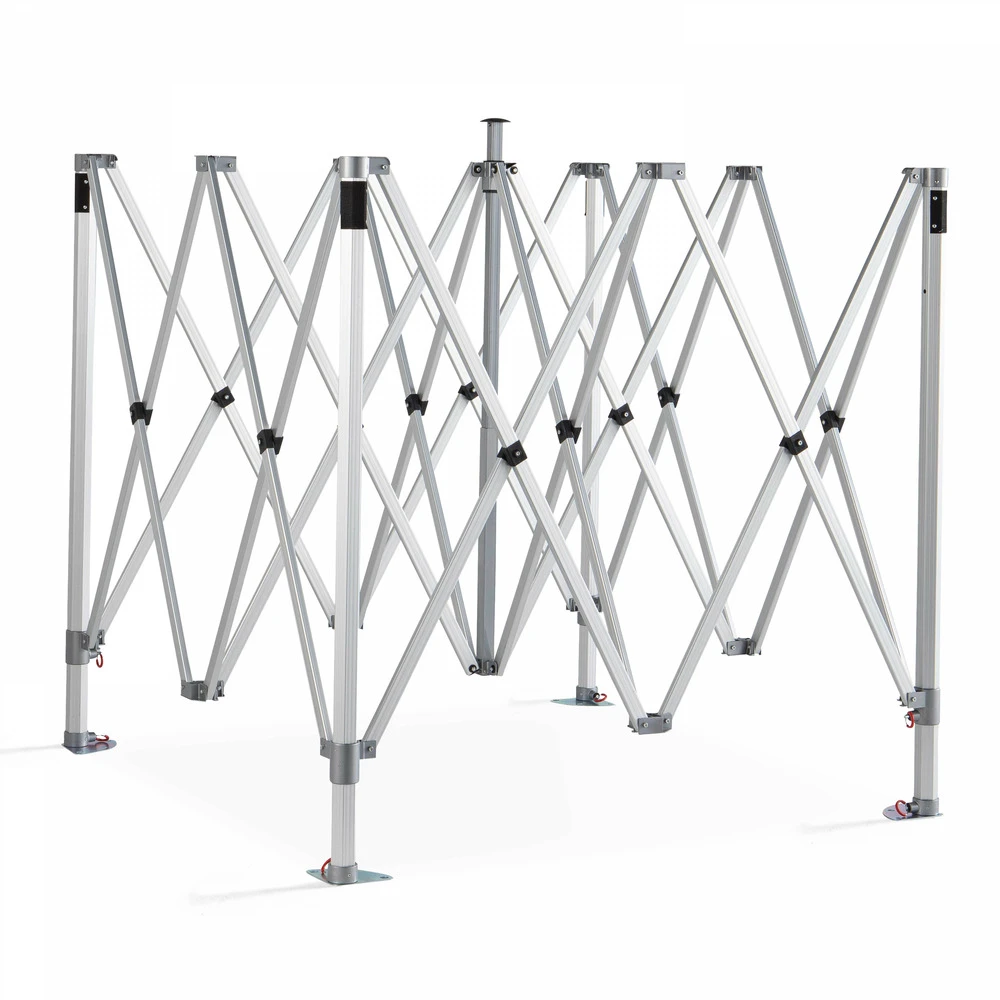 Tente Pliante M2 En Aluminium 3x3m 480g/m² 50mm Gris 5 Tente Pliante M2 En Aluminium 3x3m 480g/m² 50mm Gris – Image 3