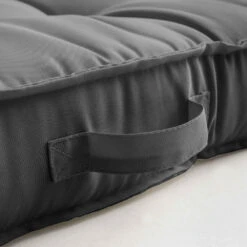Coussin De Sol Ou D'assise Matelassé Anthracite 120 X 80 X 12cm -Le Coin Detente Boutique 0d50b6eb687a6e47