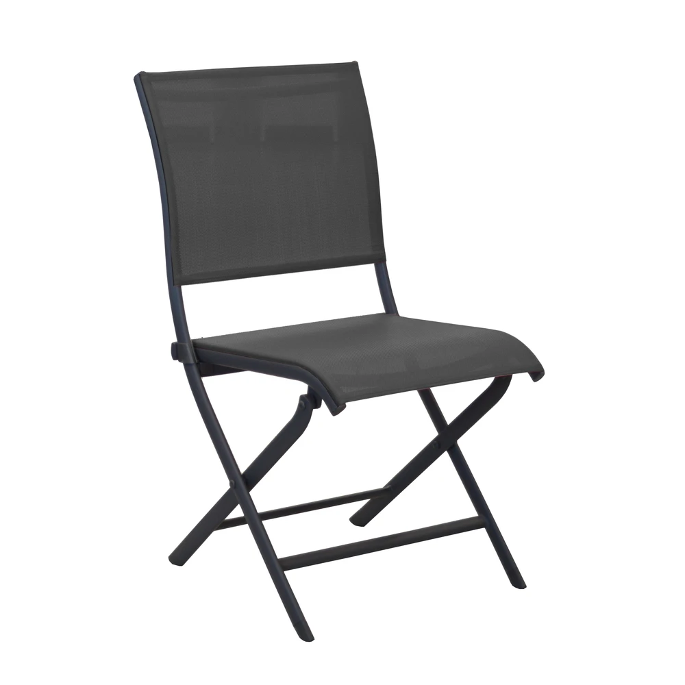 Chaise élégance Pliante Graphite 3 Chaise élégance Pliante Graphite