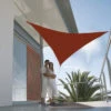 Voile D'ombrage Triangulaire First 3X3cm Coloris Terracotta 2 Voile D'ombrage Triangulaire First 3X3cm Coloris Terracotta -Le Coin Detente Boutique 1044607 1998140