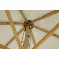 Parasol Droit Poema En Bambou Contreplaqué Et Tissu Beige Clair -Le Coin Detente Boutique 231b7ca0617b46dc