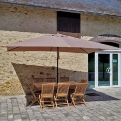 Parasol Droit 4x3 M Taupe Pegasia -Le Coin Detente Boutique 5b9e0d7d782bf49b