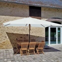 Parasol Droit 4x3 M écru Pegasia -Le Coin Detente Boutique 5ba6b1ac4aa1cc71