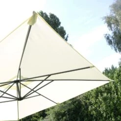 Parasol Déporté Carré 3x3m Aluminium écru -Le Coin Detente Boutique 614502a6b163fd87