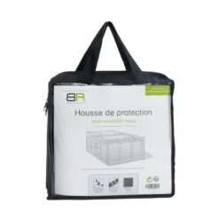 Housse De Protection Pour Ensemble Repas De Jardin 6 Places Noir