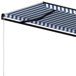 VIDAXL Auvent Manuel Rétractable 500x350 Cm Bleu Et Blanc 13 VIDAXL Auvent Manuel Rétractable 500x350 Cm Bleu Et Blanc -Le Coin Detente Boutique 6426dd84d3fd84.12520320