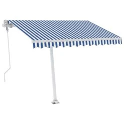 VIDAXL Auvent Automatique Capteur De Vent/led 350x250 Cm Bleu Et Blanc 13 VIDAXL Auvent Automatique Capteur De Vent/led 350x250 Cm Bleu Et Blanc -Le Coin Detente Boutique 6426dd8b970426.16931489