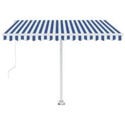 VIDAXL Auvent Automatique Capteur De Vent/led 350x250 Cm Bleu Et Blanc 14 VIDAXL Auvent Automatique Capteur De Vent/led 350x250 Cm Bleu Et Blanc -Le Coin Detente Boutique 6426dd8b9b11b9.08393286