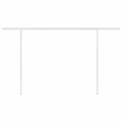 VIDAXL Auvent Automatique Rétractable Avec Poteaux 4,5x3,5 M Crème -Le Coin Detente Boutique 6426dd9e500e11.36643918