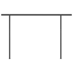 VIDAXL Auvent Automatique Et Capteur De Vent Led 4,5x3,5 M Anthracite -Le Coin Detente Boutique 6426ddb325b331.22897235