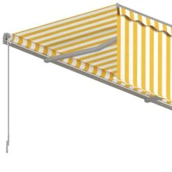 VIDAXL Auvent Rétractable Automatique Avec Store 5x3 M Jaune Et Blanc 13 VIDAXL Auvent Rétractable Automatique Avec Store 5x3 M Jaune Et Blanc -Le Coin Detente Boutique 64515c6c4efba3.42471792