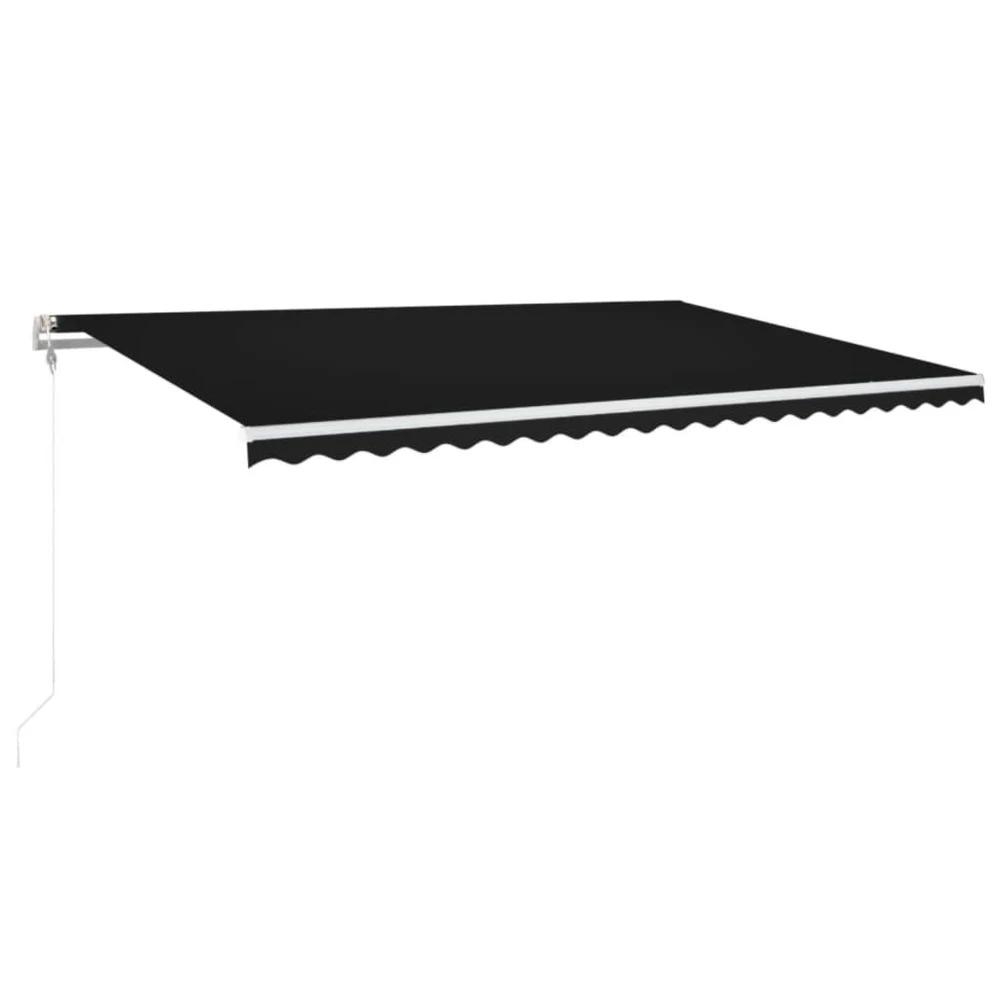 VIDAXL Auvent Automatique Et Capteur De Vent/led 500x300 Cm Anthracite 4 VIDAXL Auvent Automatique Et Capteur De Vent/led 500x300 Cm Anthracite – Image 2