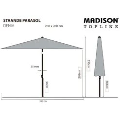 Madison Parasol Denia 200x200 Cm Taupe 14 Madison Parasol Denia 200x200 Cm Taupe -Le Coin Detente Boutique 6458018b182099.76631319