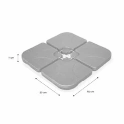 Dalle Pour Parasol à Lester - 50x50cm - 16 Kgs Une Fois Remplie - Pieds. Socle Poids Pour Fixer Votre Parasol -Le Coin Detente Boutique 645801fc36f596.36712291