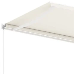 VIDAXL Auvent Manuel Rétractable Sur Pied 450x350 Cm Crème -Le Coin Detente Boutique 645a95ad577ee8.93191236