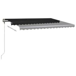VIDAXL Auvent Manuel Rétractable Avec Led 400x300 Cm Anthracite -Le Coin Detente Boutique 645a95c03ebc41.26525186