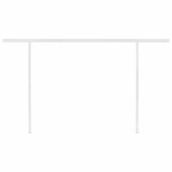 VIDAXL Auvent Manuel Rétractable Avec Led 4,5x3,5 M Orange Et Marron -Le Coin Detente Boutique 645a95c8d8fd96.17412558