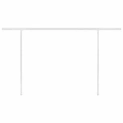 VIDAXL Auvent Manuel Rétractable Avec Led 4,5x3 M Jaune Et Blanc -Le Coin Detente Boutique 645a95d7d5d6c1.19483392