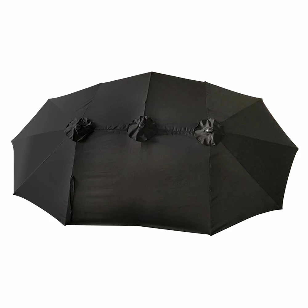 Parasol Double 2,7x4,6m Linai Noir 4 Parasol Double 2,7x4,6m Linai Noir – Image 2