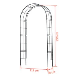 Nature Arche De Jardin Métal 229x38x113 Cm Noir 13 Nature Arche De Jardin Métal 229x38x113 Cm Noir -Le Coin Detente Boutique 645e2def39dc59.59035853