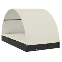 VIDAXL Transat 2 Places Avec Toit Rond Noir 211x112x140 Cm 13 VIDAXL Transat 2 Places Avec Toit Rond Noir 211x112x140 Cm -Le Coin Detente Boutique 645eceef0d3726.63817551