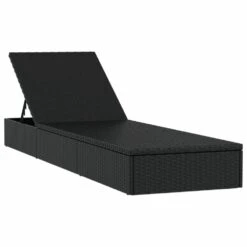 VIDAXL Transats 2 Pcs Avec Table Noir Résine Tressée -Le Coin Detente Boutique 645ecf025b3440.65286890