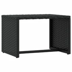 VIDAXL Transats 2 Pcs Avec Table Noir Résine Tressée -Le Coin Detente Boutique 645ecf0260d360.69518053