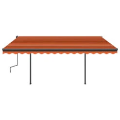 VIDAXL Auvent Automatique Rétractable Poteaux 4x3,5 M Orange Marron 12 VIDAXL Auvent Automatique Rétractable Poteaux 4x3,5 M Orange Marron -Le Coin Detente Boutique 64671619d421c7.40791692