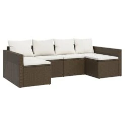 VIDAXL Salon De Jardin 2 Pcs Avec Coussins Marron Résine Tressée -Le Coin Detente Boutique 646d11dd638b81.83861165