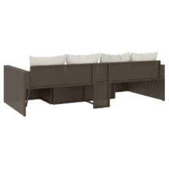 VIDAXL Salon De Jardin 2 Pcs Avec Coussins Marron Résine Tressée -Le Coin Detente Boutique 646d11dd6a9c42.33017800