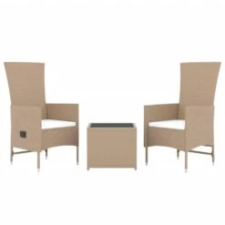 VIDAXL Ensemble De Salon De Jardin 3 Pcs Beige Poly Rotin Et Acier 11 VIDAXL Ensemble De Salon De Jardin 3 Pcs Beige Poly Rotin Et Acier -Le Coin Detente Boutique 646d14579b1ce7.86369379