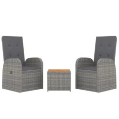 VIDAXL Ensemble De Salon De Jardin 3 Pcs Gris Poly Rotin Et Acacia 11 VIDAXL Ensemble De Salon De Jardin 3 Pcs Gris Poly Rotin Et Acacia -Le Coin Detente Boutique 646d1465dd3079.95973911