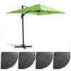 Parasol Déporté 2x3 M Et 4 Dalles Lestées Aluminium Vert 2 Parasol Déporté 2x3 M Et 4 Dalles Lestées Aluminium Vert -Le Coin Detente Boutique 646e58cd833ee5.62729563