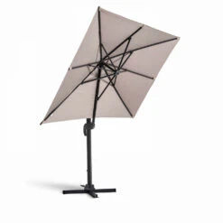 Parasol Déporté 2x3 M Et 4 Dalles Lestées Aluminium Taupe -Le Coin Detente Boutique 646e58e2e3a369.85815962