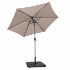 Parasol Droit Inclinable 3m Et 4 Dalles à Lester Remplissables Taupe -Le Coin Detente Boutique 646e5913517c55.44772751