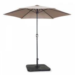 Parasol Droit Inclinable 3m Et 4 Dalles à Lester Remplissables Taupe -Le Coin Detente Boutique 646e591358e097.31998204