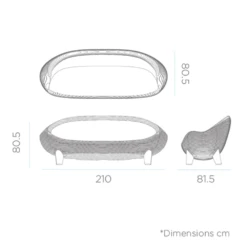 Canapé De Jardin Lumineux Jamaica 3 Places Lumière Blanche Froide Par Câble 210x81,5x80,5cm -Le Coin Detente Boutique 646fad868de2a1.94941064