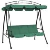 VIDAXL Balancelle De Jardin Avec Auvent Vert 198 Cm Tissu Et Acier -Le Coin Detente Boutique 646fad87bac126.89667859