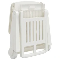VIDAXL Chaise Longue Pliable Avec Roues Blanc Pp 15 VIDAXL Chaise Longue Pliable Avec Roues Blanc Pp -Le Coin Detente Boutique 6470a72c159a97.62146731