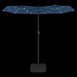 VIDAXL Parasol à Double Tête Avec Led Bleu Azuré 316x240 Cm -Le Coin Detente Boutique 6470a72f0fb334.76766284