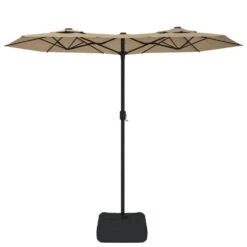 VIDAXL Parasol à Double Tête Avec Led Taupe 316x240 Cm -Le Coin Detente Boutique 6470a7313a1e62.33053531