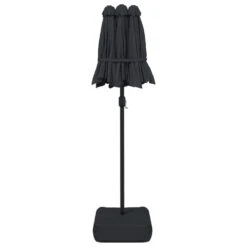 VIDAXL Parasol à Double Tête Avec Led Noir 316x240 Cm -Le Coin Detente Boutique 6470a73252b286.12795717