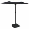 VIDAXL Parasol à Double Tête Avec Led Noir 316x240 Cm 2 VIDAXL Parasol à Double Tête Avec Led Noir 316x240 Cm -Le Coin Detente Boutique 6470a7325605b7.08875243