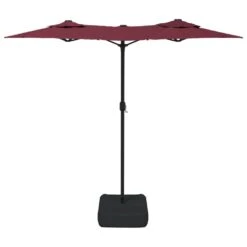 VIDAXL Parasol à Double Tête Avec Led Rouge Bordeaux 316x240 Cm 13 VIDAXL Parasol à Double Tête Avec Led Rouge Bordeaux 316x240 Cm -Le Coin Detente Boutique 6470a733190f99.62332197