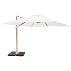 Parasol Déporté 3x3m Et 4 Dalles à Remplir Effet Bois Blanc -Le Coin Detente Boutique 647b2f82e81559.37949164