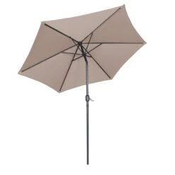 Parasol Droit 3m En Aluminium Taupe -Le Coin Detente Boutique 64802239c3c988.70778609