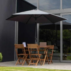 Parasol Droit 3m En Aluminium Gris Anthracite -Le Coin Detente Boutique 648022433e0166.43110979