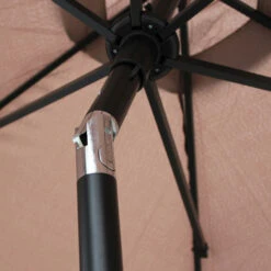 Parasol Droit Inclinable 3m Et 4 Dalles Lestées Aluminium Taupe -Le Coin Detente Boutique 6480224d58fa17.02854240