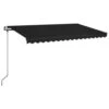 VIDAXL Auvent Automatique Et Capteur De Vent Led 450x350 Cm Anthracite 2 VIDAXL Auvent Automatique Et Capteur De Vent Led 450x350 Cm Anthracite -Le Coin Detente Boutique 6480d1cc4296c9.81086484
